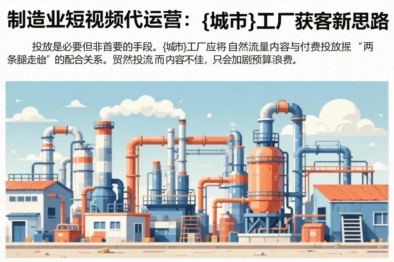 制造业短视频代运营:资阳工厂获客新思路