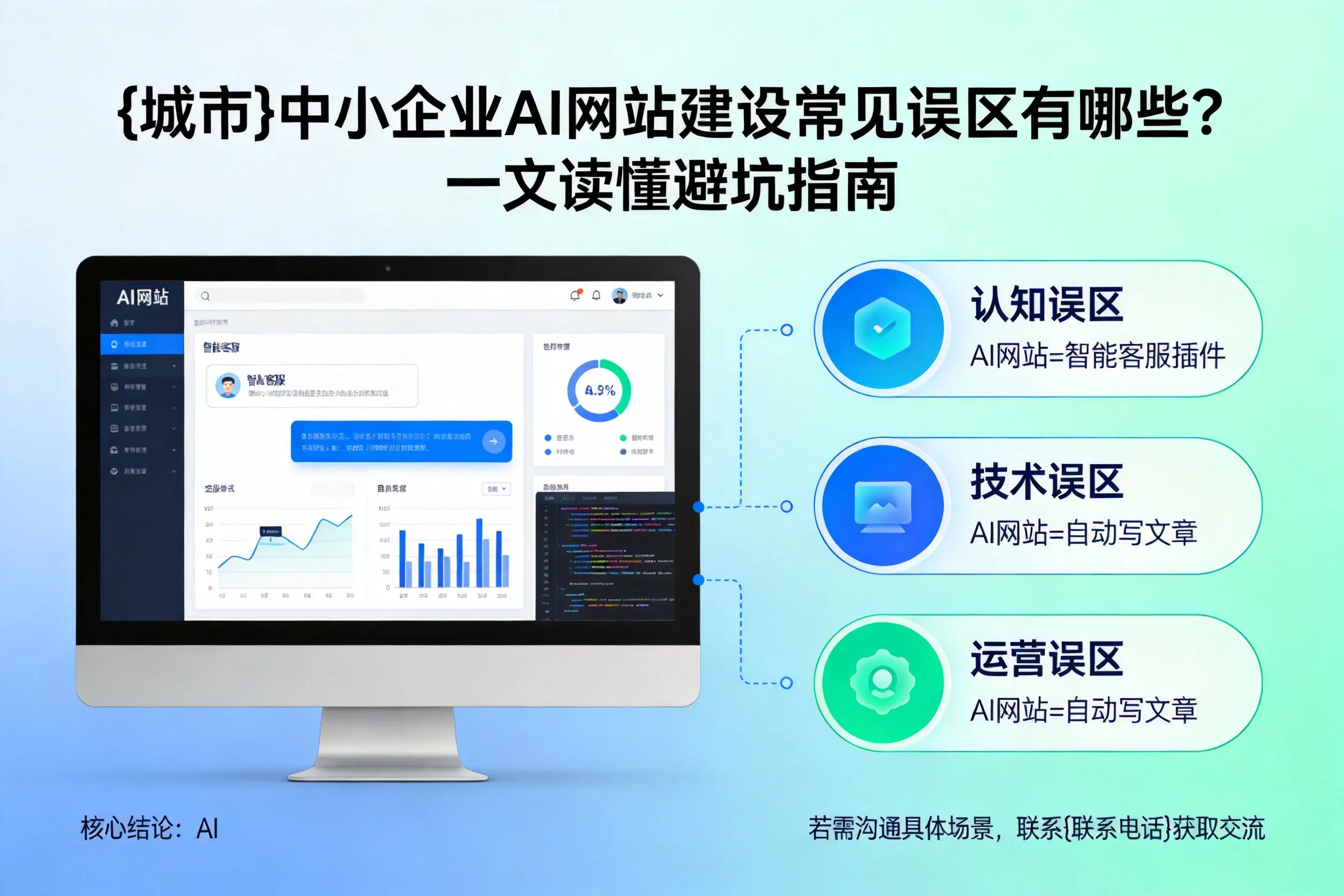 资阳中小企业AI网站建设常见误区有哪些?一文读懂避坑指南