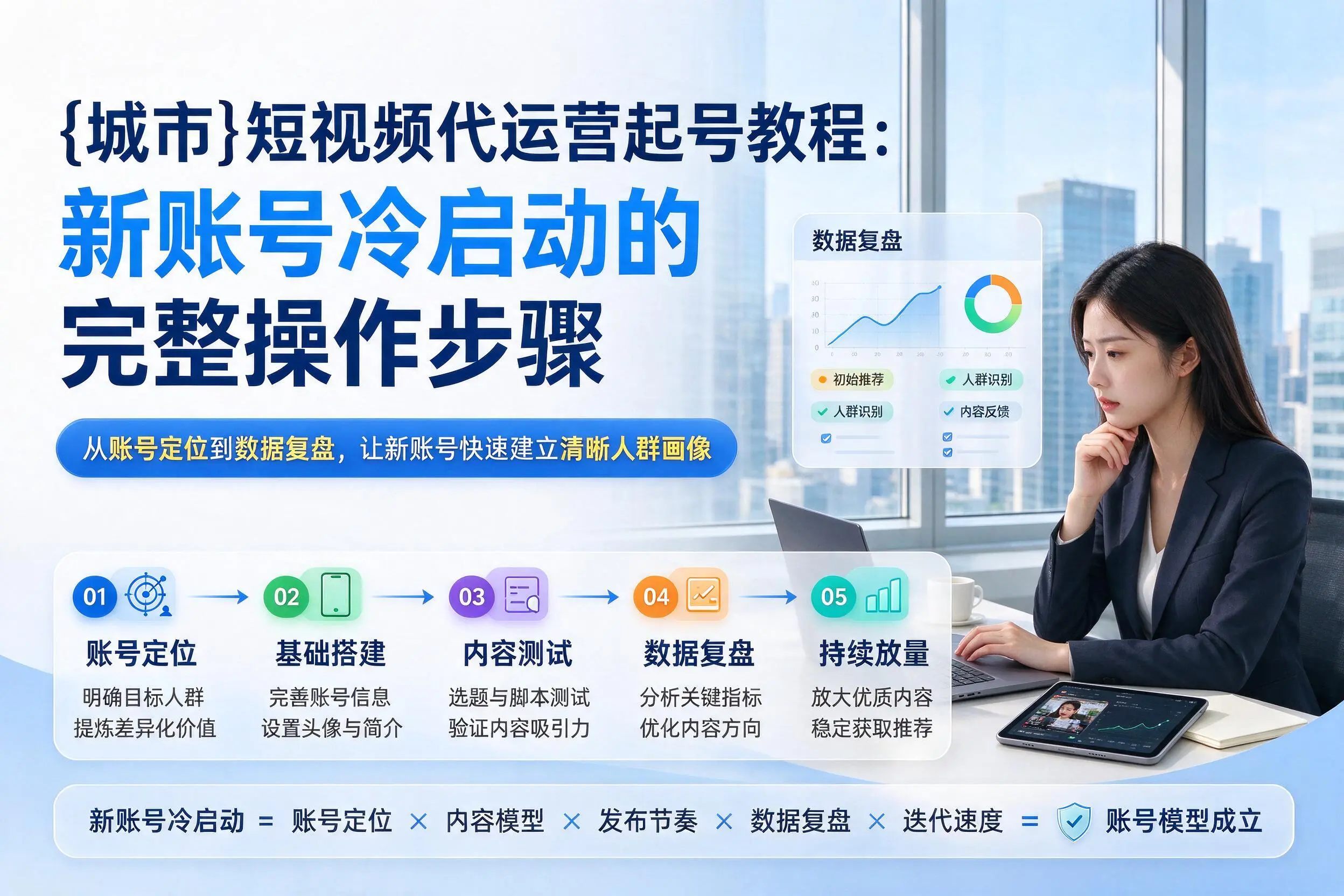 资阳短视频代运营起号教程:新账号冷启动的完整操作步骤