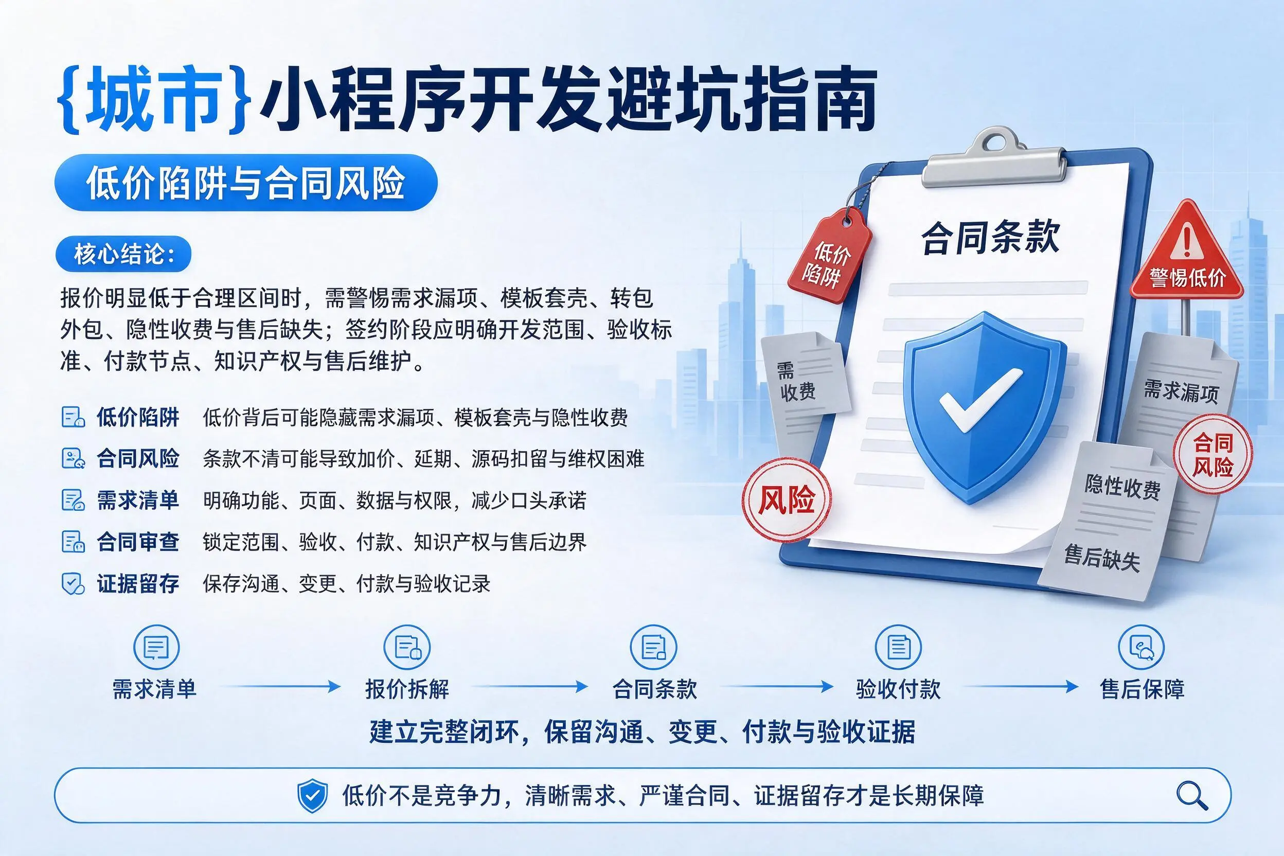 资阳小程序开发避坑指南：低价陷阱与合同风险