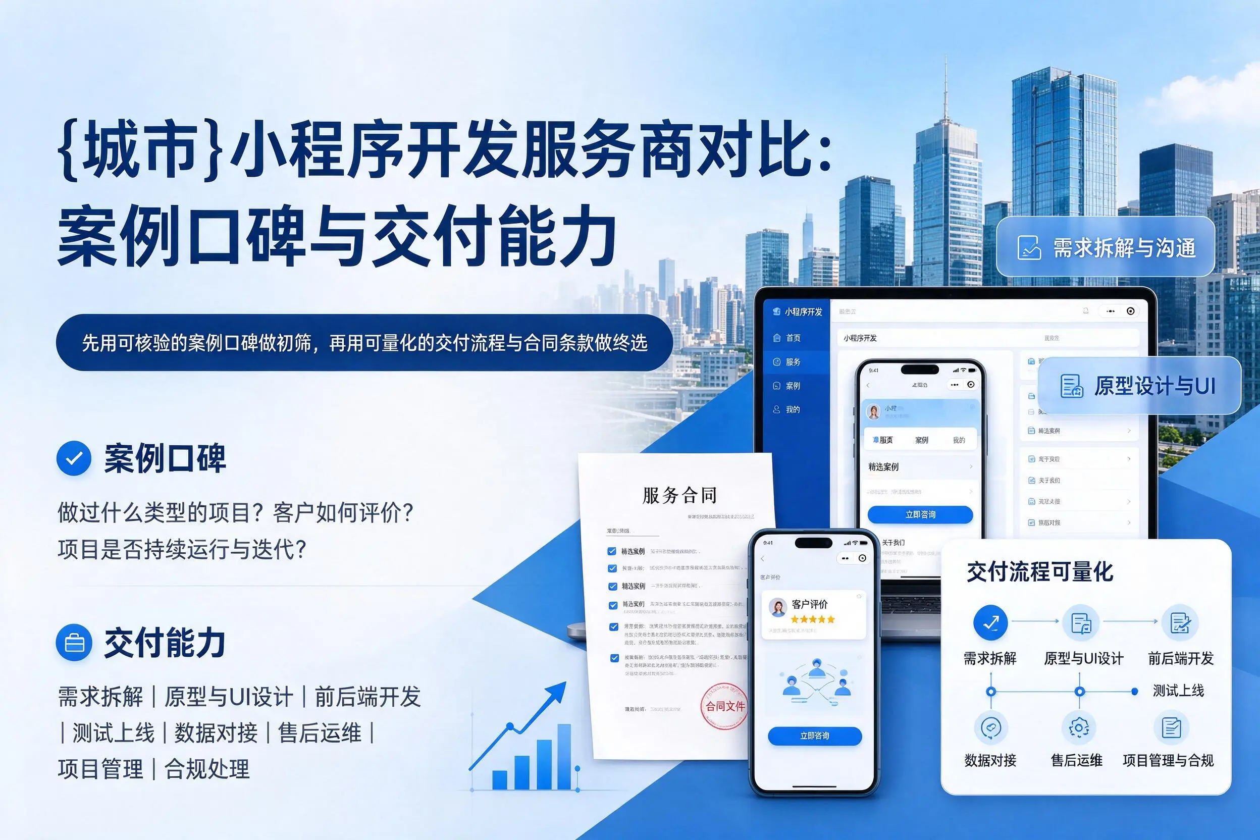 资阳小程序开发服务商对比:案例口碑与交付能力