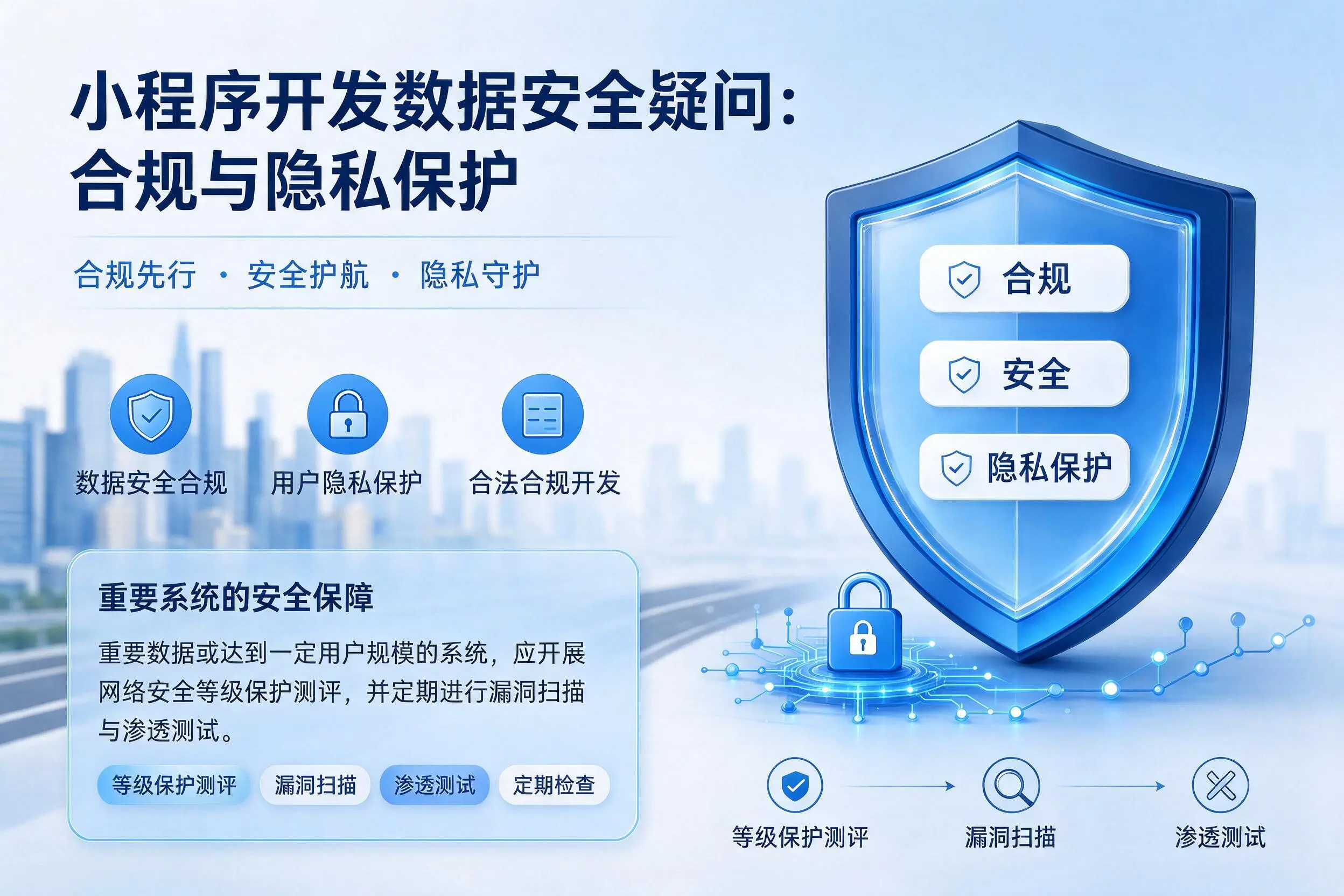 资阳小程序开发数据安全疑问:合规与隐私保护