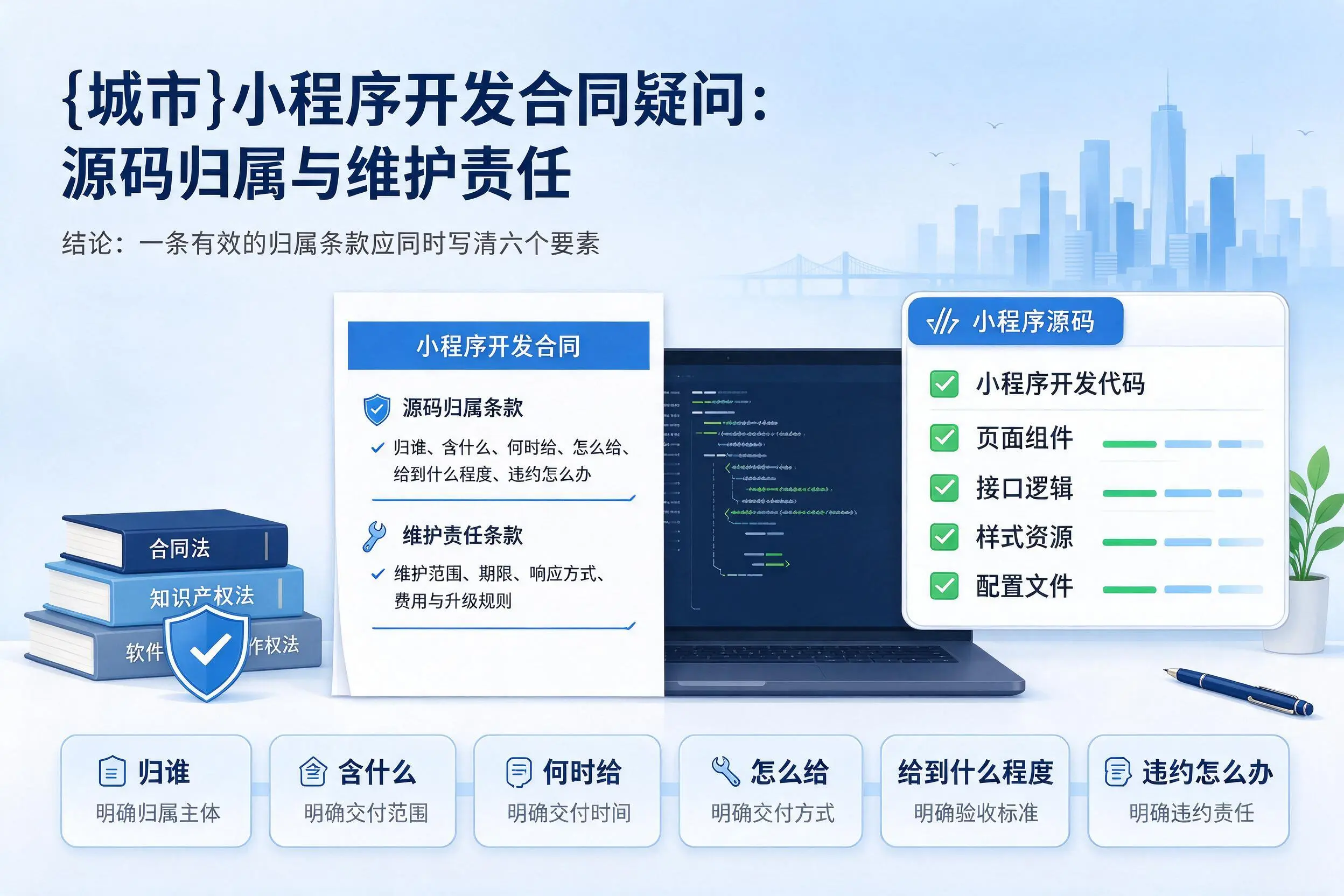 资阳小程序开发合同疑问：源码归属与维护责任