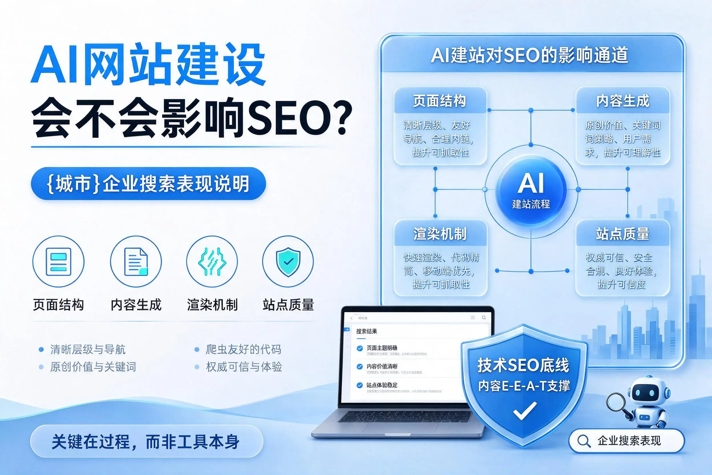 AI网站建设会不会影响SEO？资阳企业搜索表现说明