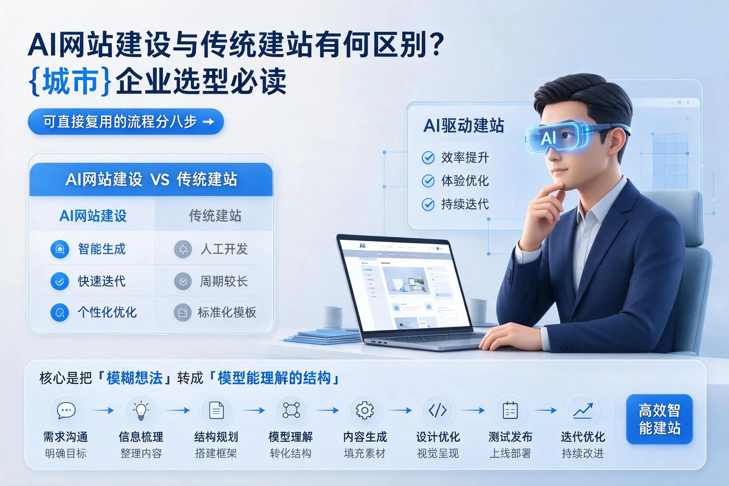 AI网站建设与传统建站有何区别?资阳企业选型必读