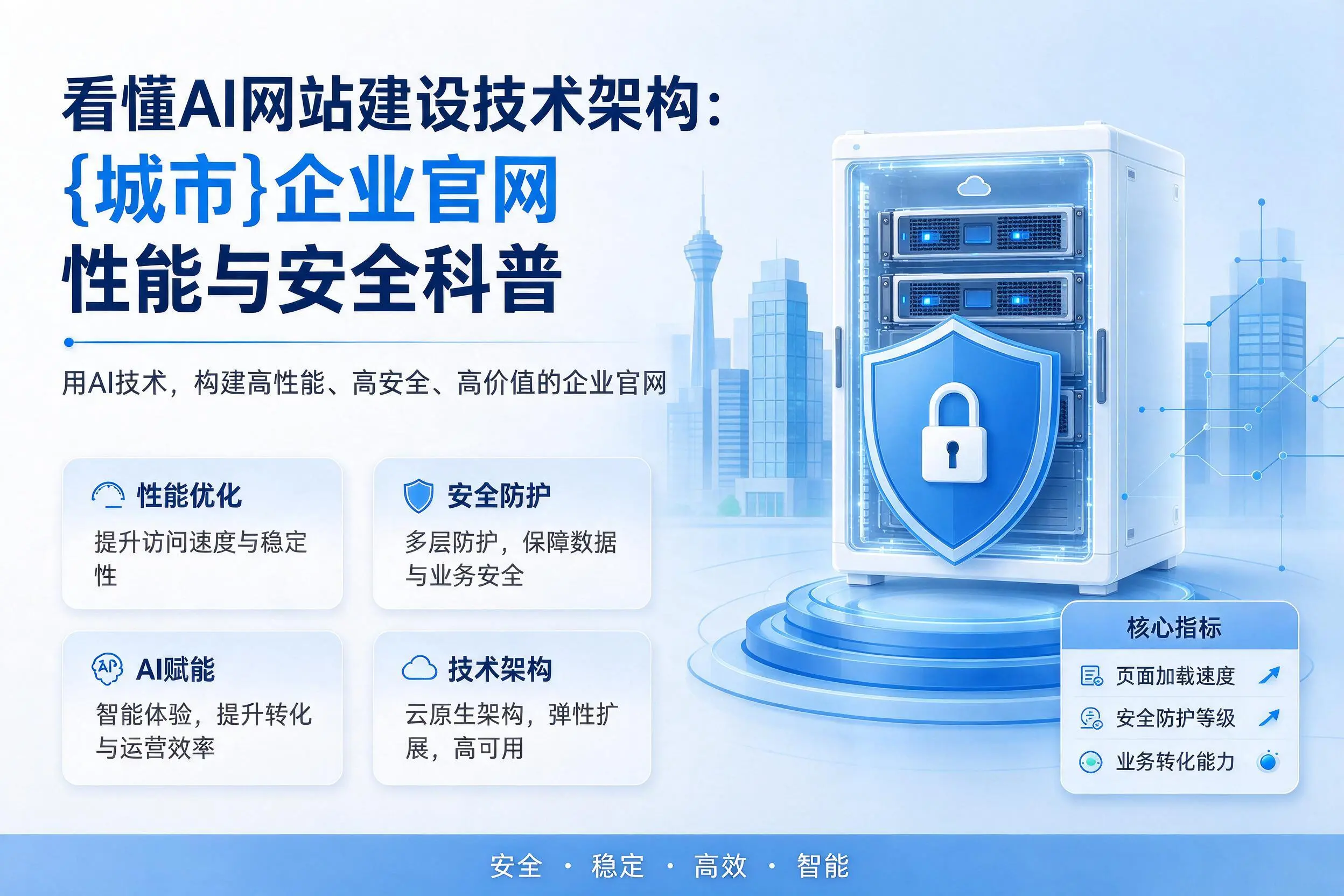 看懂AI网站建设技术架构:资阳企业官网性能与安全科普