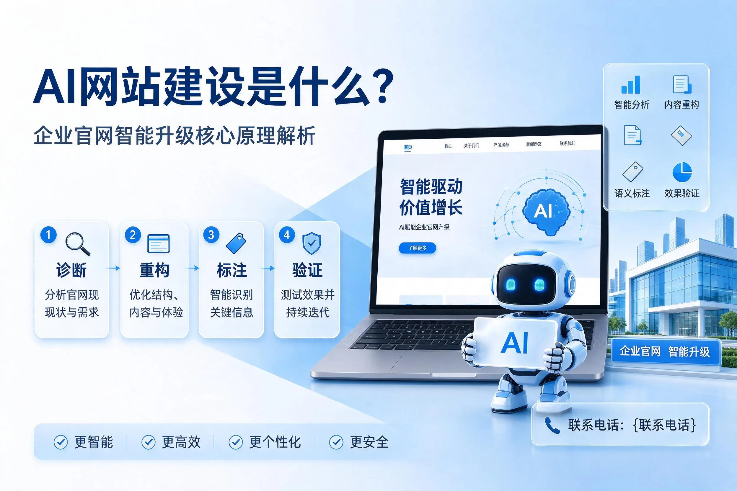 AI网站建设是什么?资阳企业官网智能升级核心原理解析