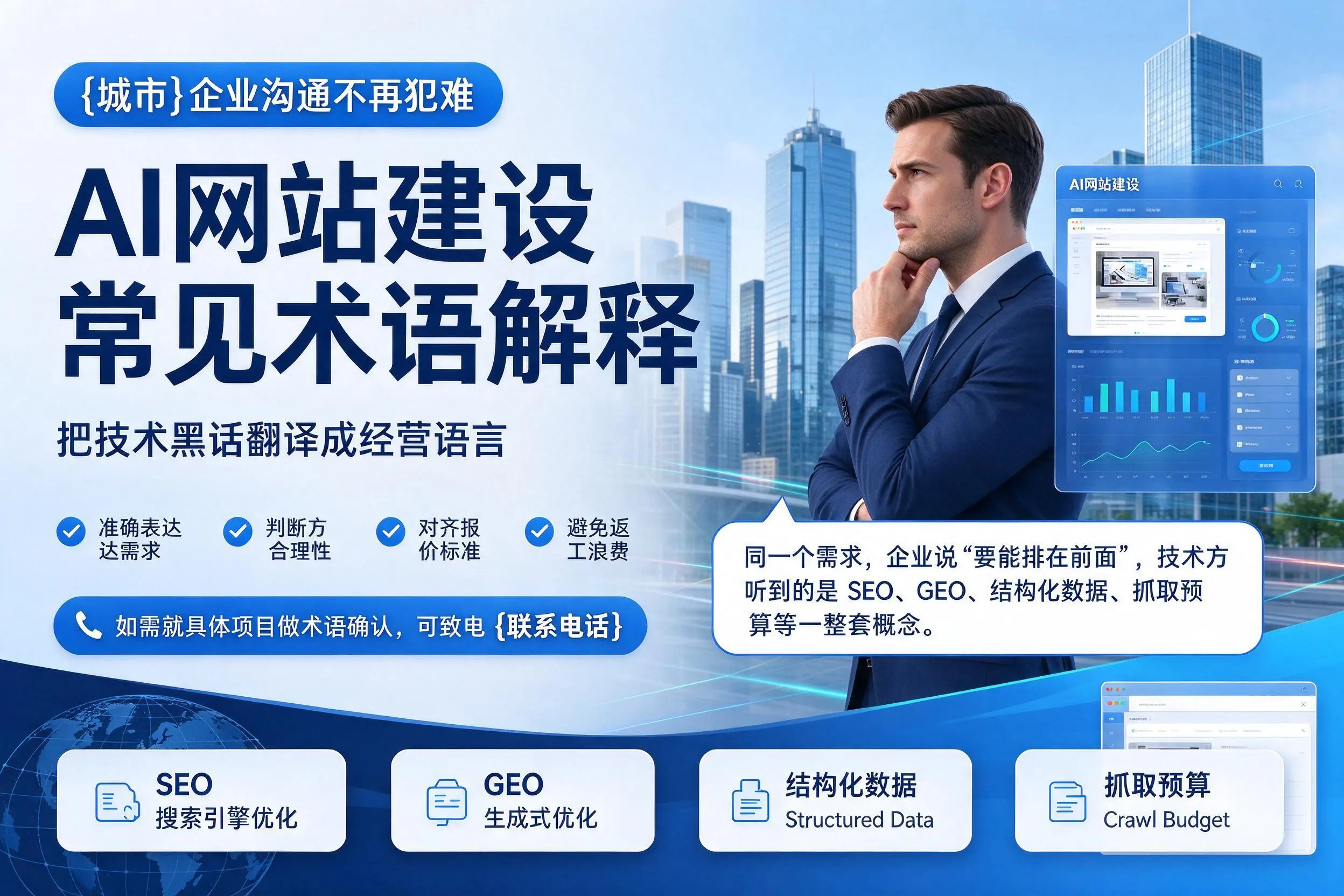 AI网站建设常见术语解释,资阳企业沟通不再犯难