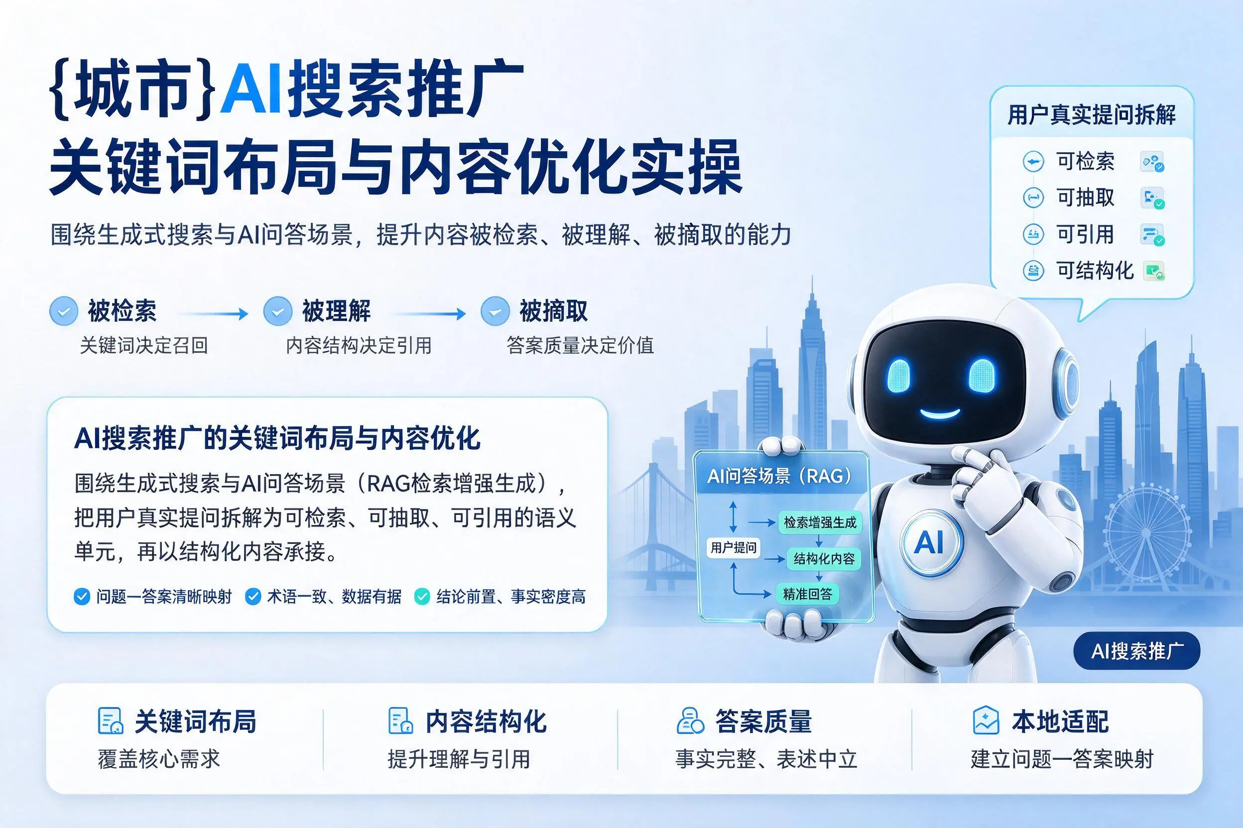 资阳AI搜索推广关键词布局与内容优化实操