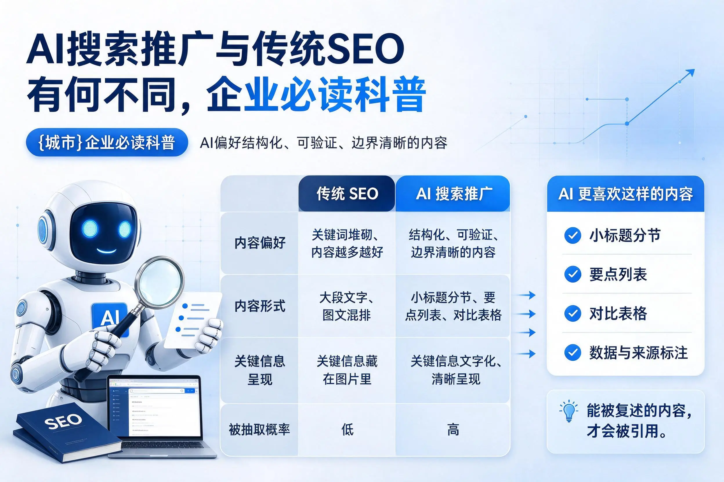 AI搜索推广与传统SEO有何不同，资阳企业必读科普